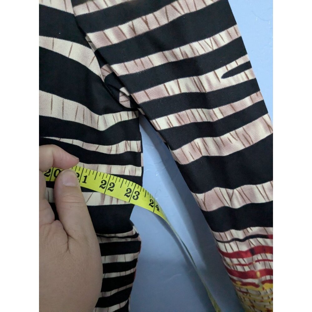 Drapers & Damons XL Multicolor Striped Abstract Jacket zebra strips zip rainbow - Picture 11 of 12